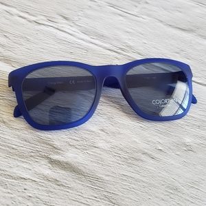 NWOT Calvin Klein Blue Monogram Colorthin Sunglasses